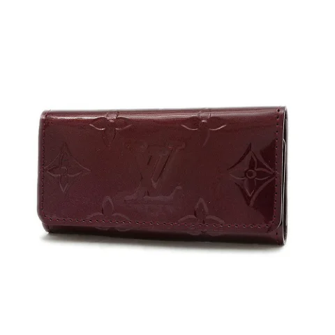 Red Leather Louis Vuitton Key Holder