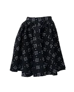 Black Cotton MSGM Skirt