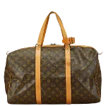 Brown Canvas Louis Vuitton Travel Bag