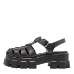 Black Rubber Prada Sandals