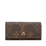 Brown Canvas Louis Vuitton Key Pouch