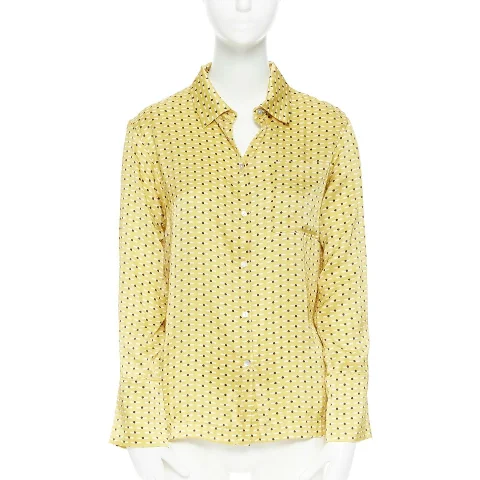 Yellow Silk Asceno Shirts
