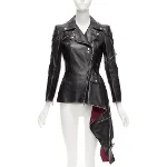 Black Leather Alexander McQueen Jacket