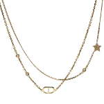 Gold Metal Dior Necklace