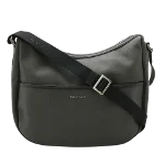 Black Leather Bvlgari Shoulder Bag