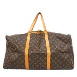 Brown Fabric Louis Vuitton Travel Bag