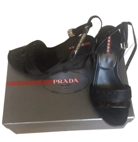 Black Acetate Prada Heels