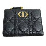 Black Leather Dior Wallet