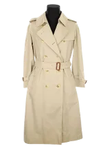 Beige Cotton Burberry Coat