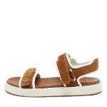 Brown Fabric Loro Piana Sandals