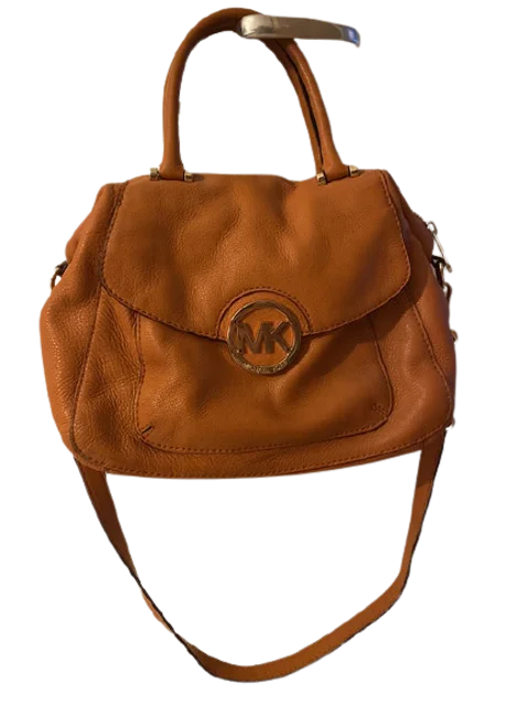Orange Leather Michael Kors Shoulder Bag