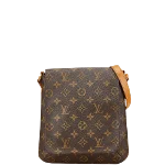 Brown Canvas Louis Vuitton Musette Salsa