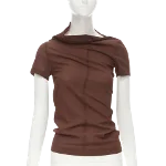 Brown Polyester Comme des Garçons Top