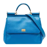 Blue Leather Dolce & Gabbana Sicily