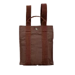 Brown Canvas Hermès Herline