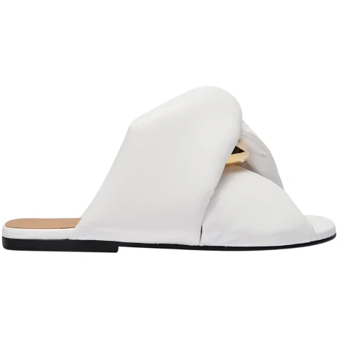 White Leather JW Anderson Sandals