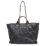 Black Canvas Chanel Deauville