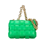 Green Leather Bottega Veneta Shoulder Bag