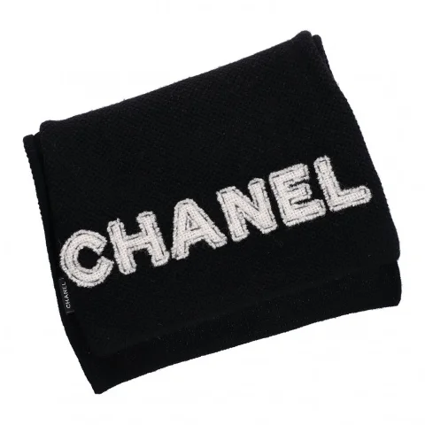 Black Cashmere Chanel Scarf
