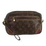 Brown Canvas Louis Vuitton Marly Dragonne