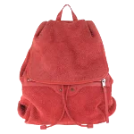 Red Suede Balenciaga Backpack