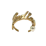 Gold Metal Dior Ring