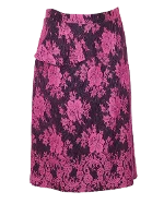 Pink Viscose Erdem Skirt