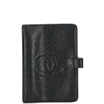 Black Leather Chanel Agenda