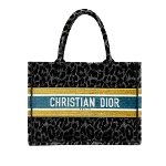 Black Canvas Dior Book Tote