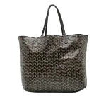 Black Fabric Goyard St Louis Tote