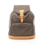 Brown Leather Louis Vuitton Montsouris