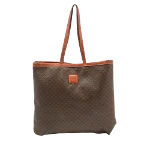 Brown Canvas Celine Tote