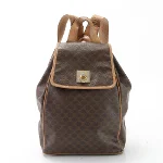 Brown Canvas Celine Backpack