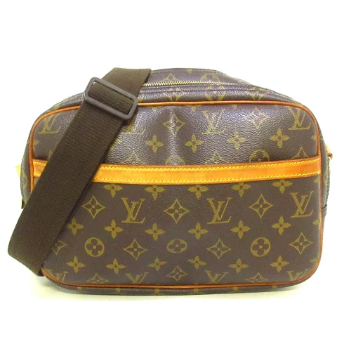 Brown Leather Louis Vuitton Reporter