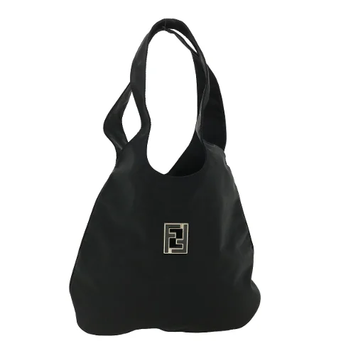 Black Nylon Fendi Shoulder Bag
