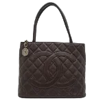 Brown Leather Chanel Medaillon