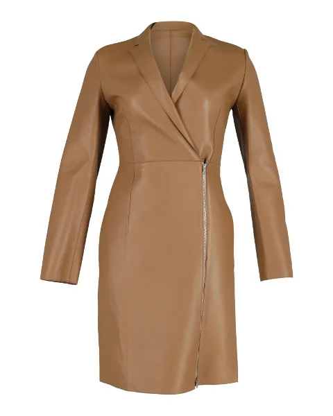 Brown Leather Theory Coat