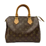 Brown Fabric Louis Vuitton Speedy