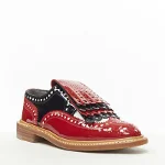 Red Leather Robert Clergerie Flats