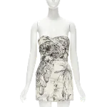 Beige Cotton Dior Dress