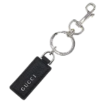 Black Leather Gucci Key Ring