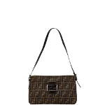 Brown Canvas Fendi Baguette Mamma