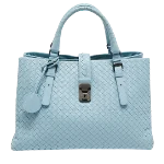 Blue Leather Bottega Veneta Tote