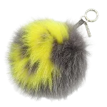 Grey Faux Fur Fendi Charm