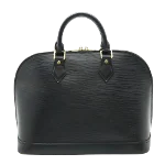 Black Leather Louis Vuitton Alma