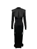 Black Viscose Balmain Dress