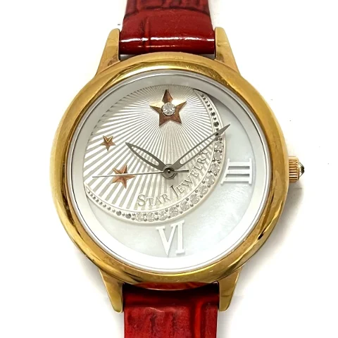 Gold Stainless Steel Star Jewellery Watch