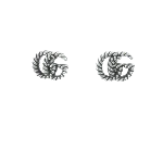 Silver Metal Gucci Earrings