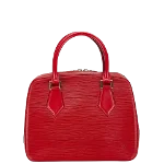 Red Leather Louis Vuitton Sablon