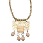 Gold Fabric Missoni Necklace